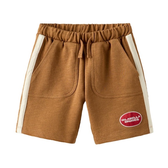Zara Other - Zara Kids Brown Shorts with Cream Accents